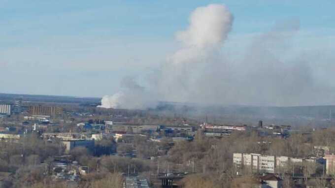 В Ульяновске взорвался магний, начался пожар